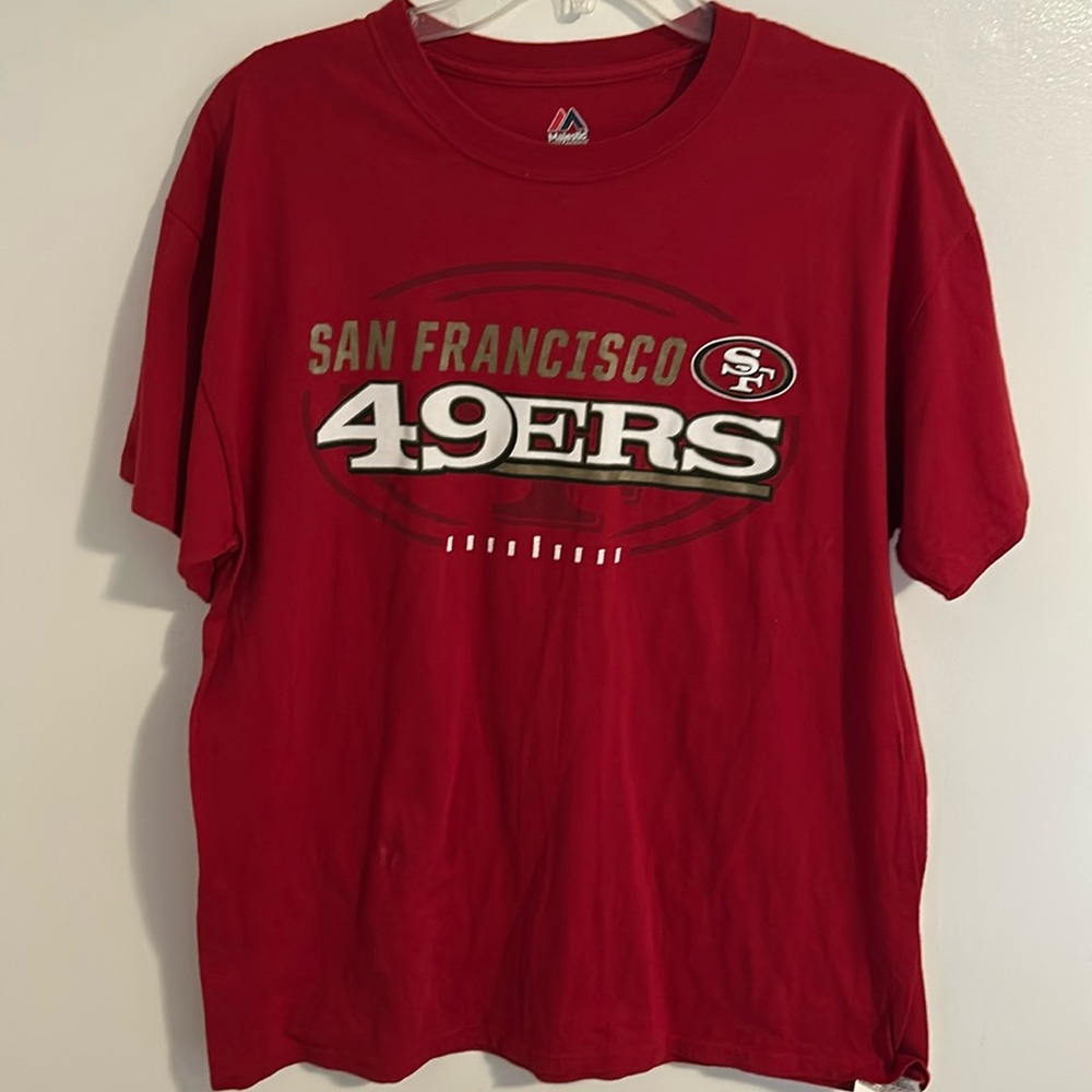 Majestic San Francisco 49ers dark red T-Shirt size L